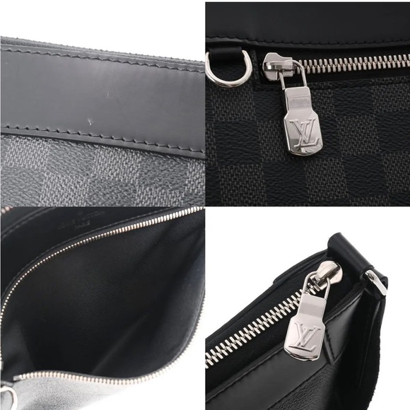 LOUIS VUITTON Damier Graffit Mick PM NM Black / grey (AUTHENTIC) - Picture 7 of 9